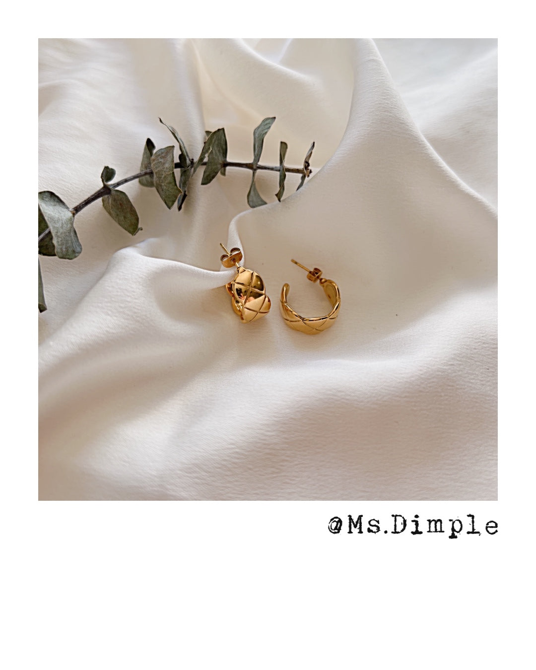 18k Gold Plated Stainless Steel Luxury Earrings