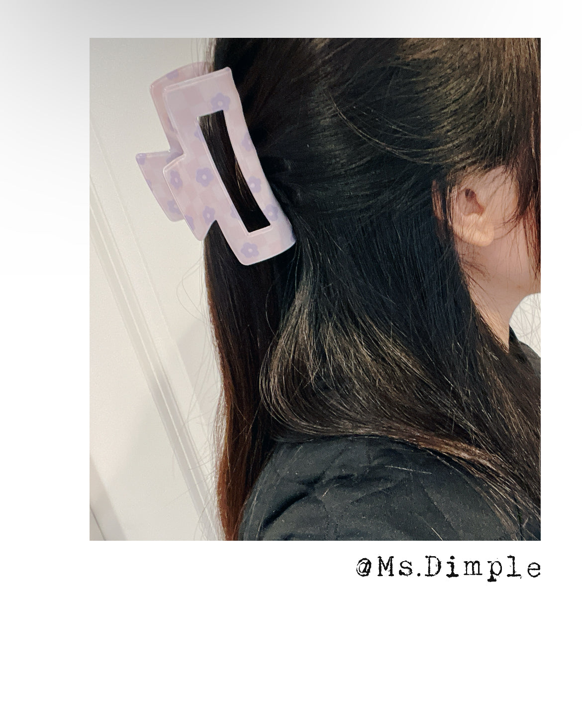 Big Purple Flowers Hair Claw Clip
