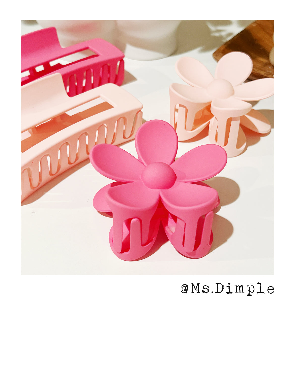 Hot Pink Hair Claw Clip Collection