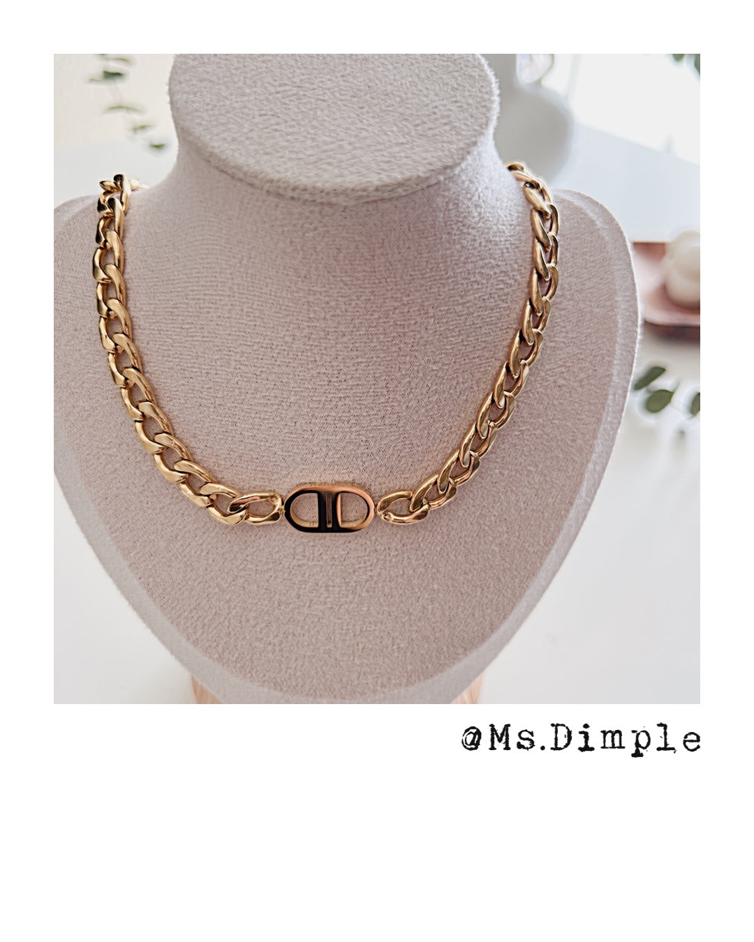 18K Gold Plated Luxury Stainless Steel Necklace