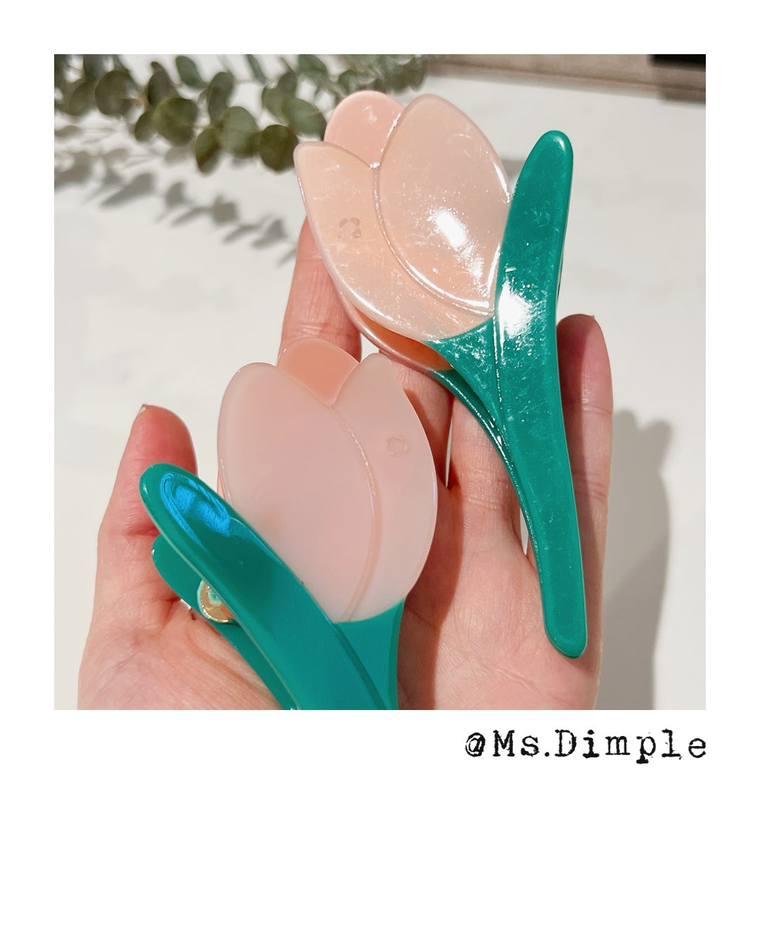 Pink Turlip Hair Claw Clip
