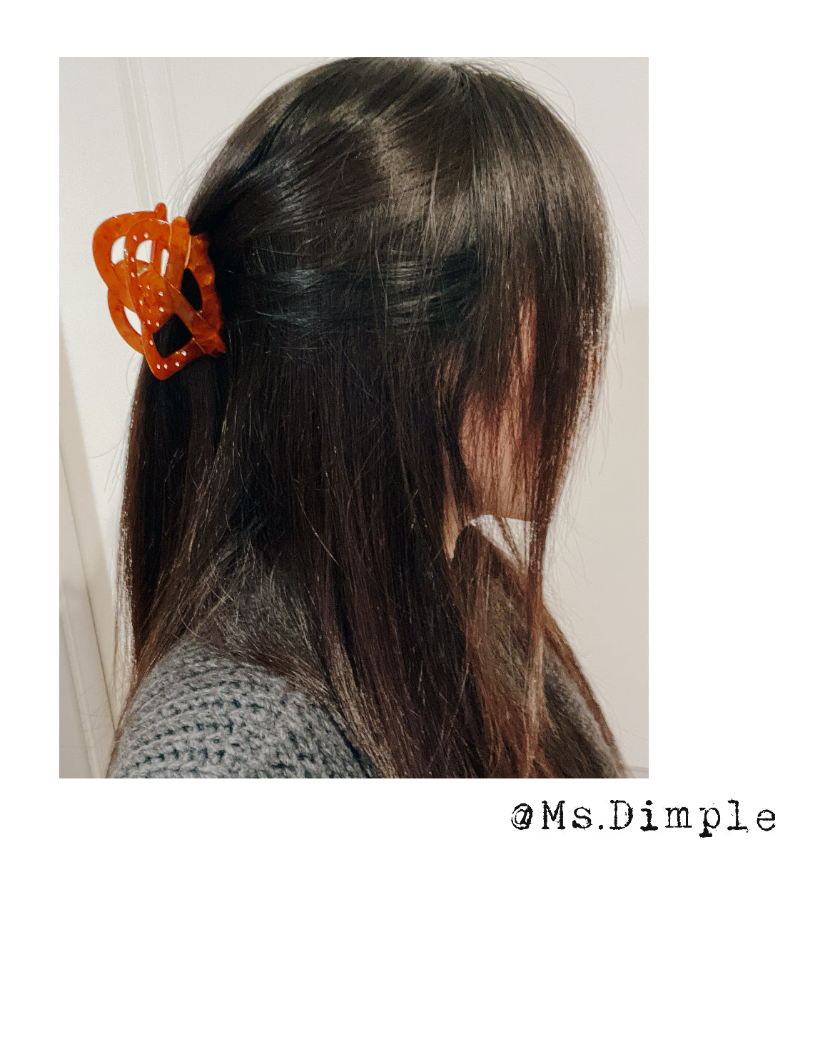 Cute Brown Pretzel Claw Clip