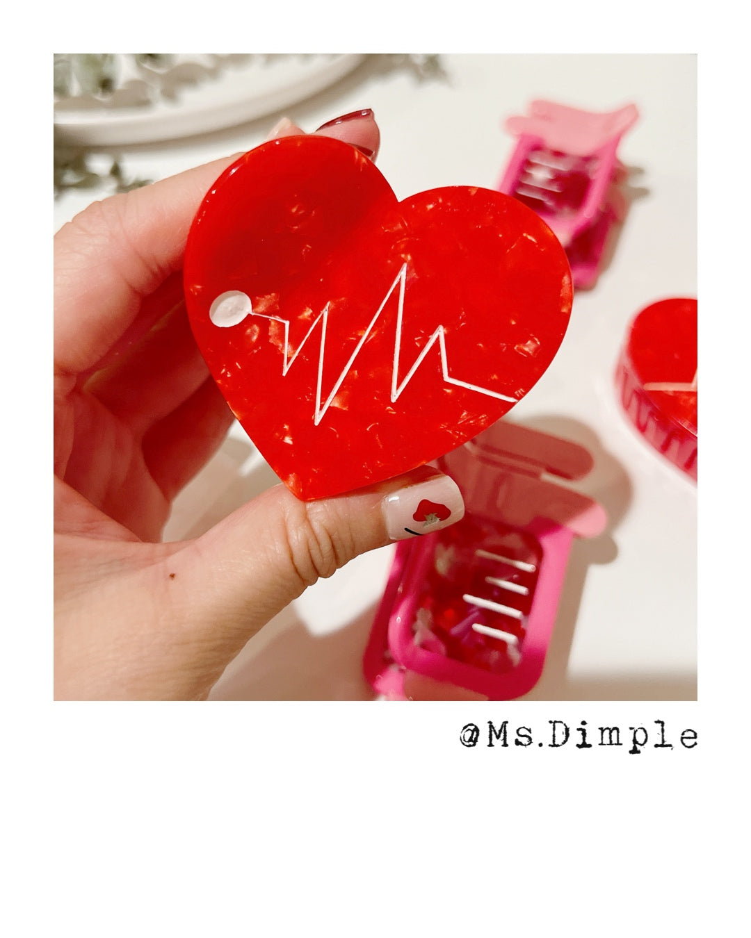 Cute Nurse Syringe/EKG/Nurse Hair Claw Clip