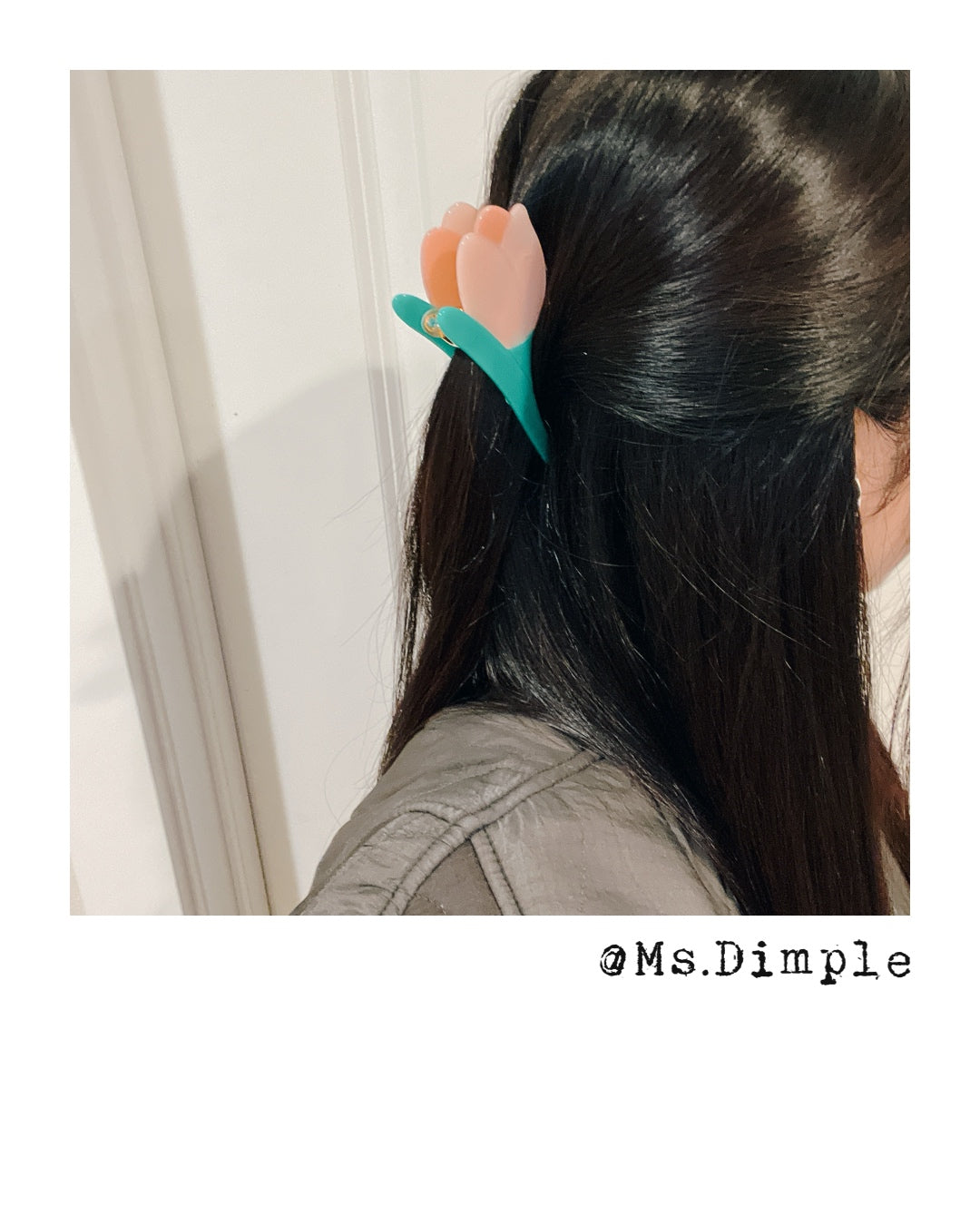 Pink Turlip Hair Claw Clip