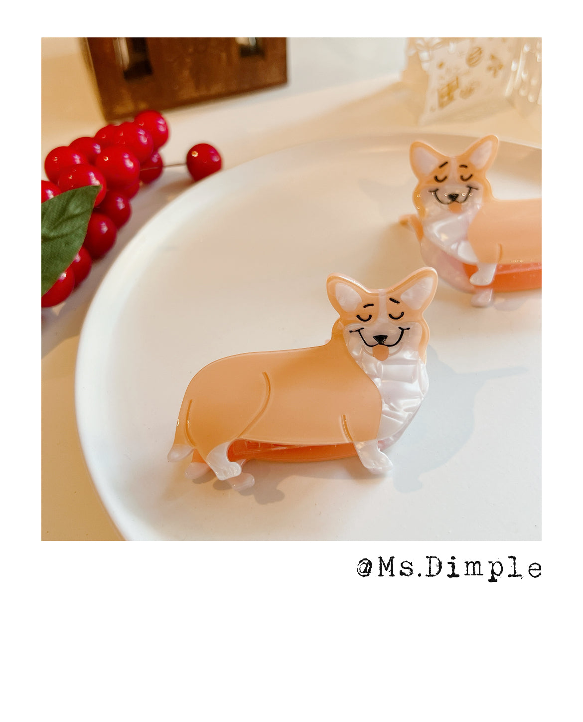 Cute Corgi Hair Claw Clip