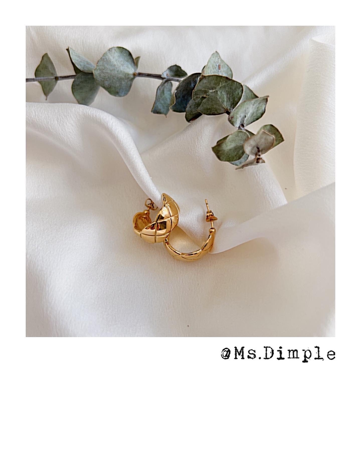 18k Gold Plated Stainless Steel Luxury Earrings