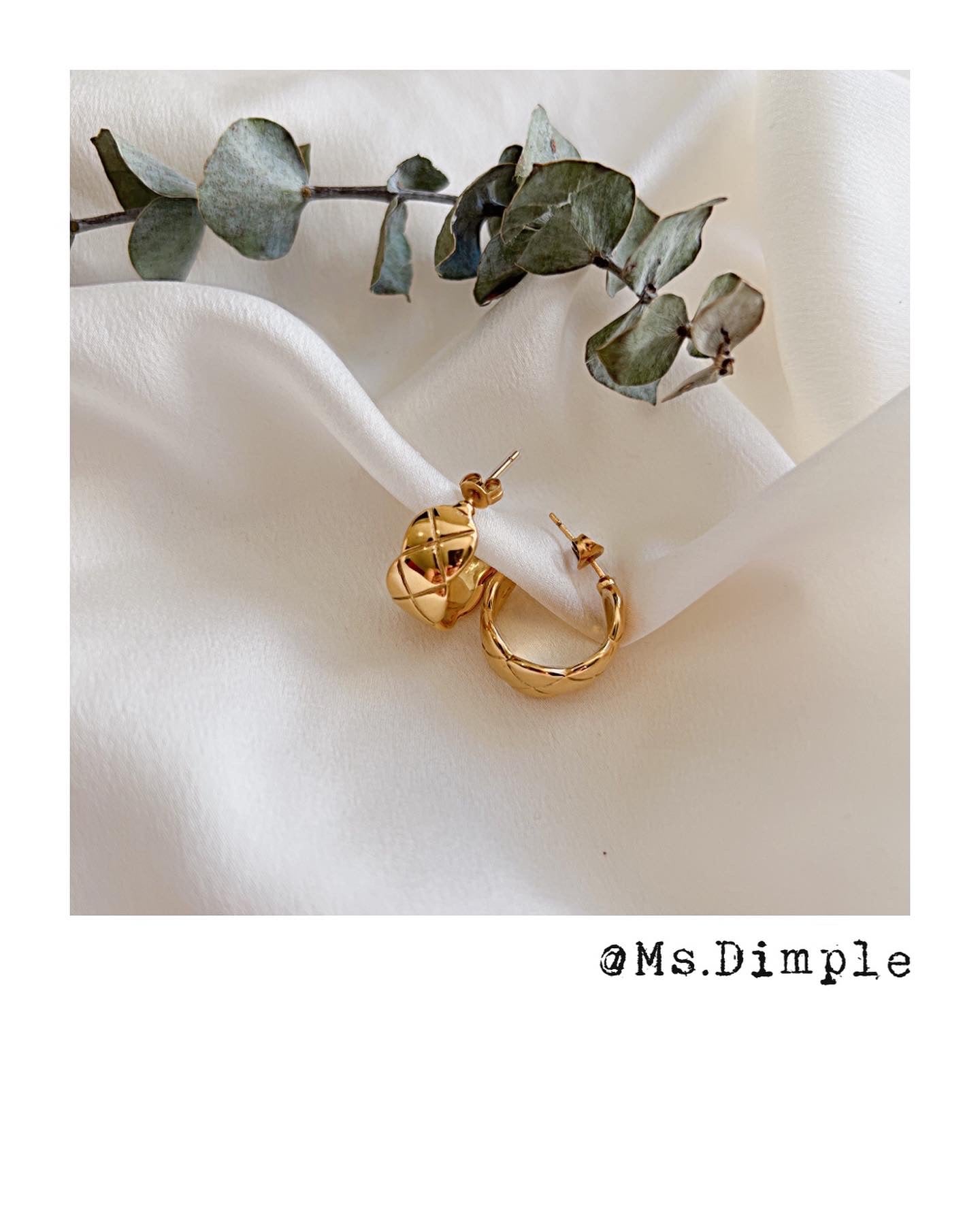 18k Gold Plated Stainless Steel Luxury Earrings