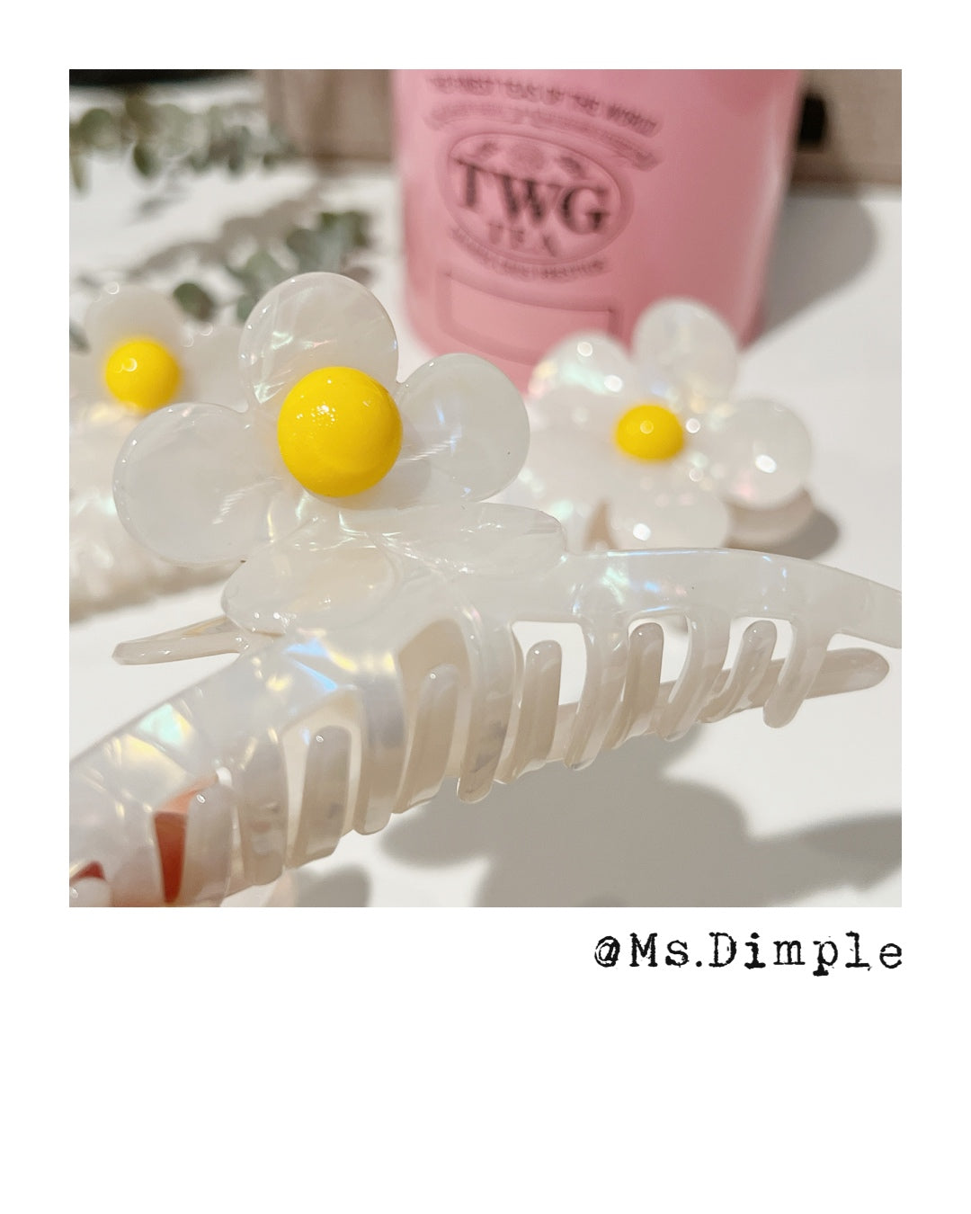 Summer Daisy Claw Clip