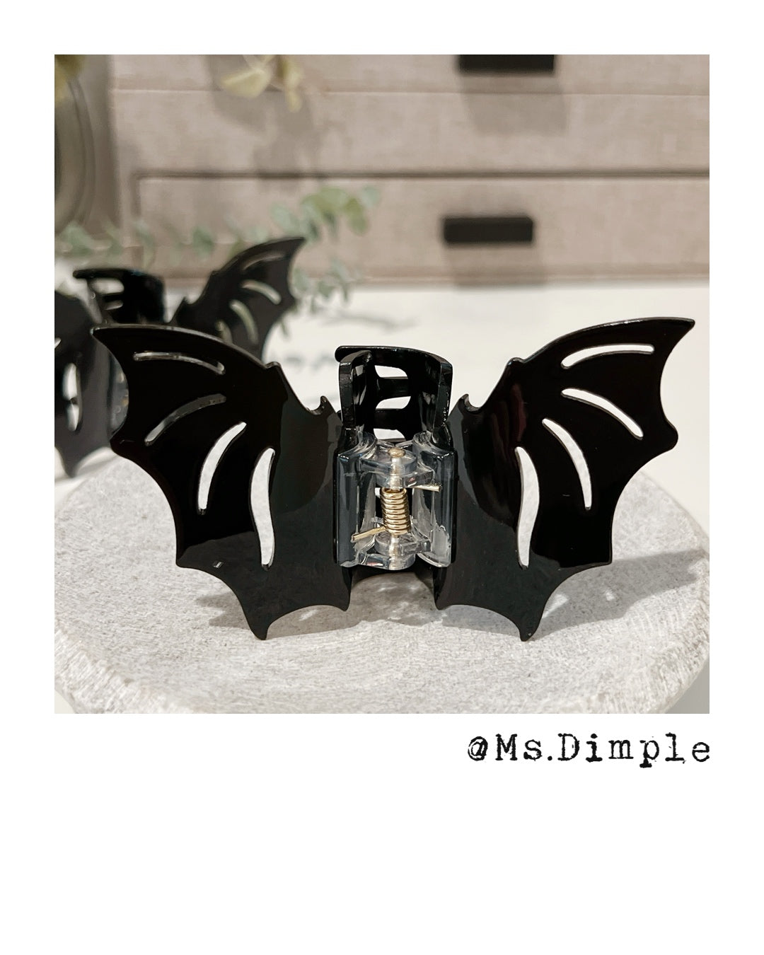 Halloween Theme Demon and Bat Hair Claw Clip