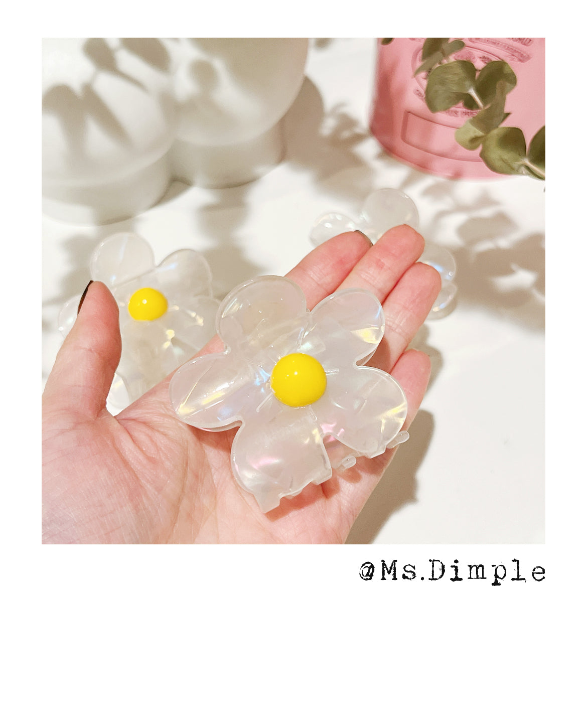 Summer Daisy Claw Clip