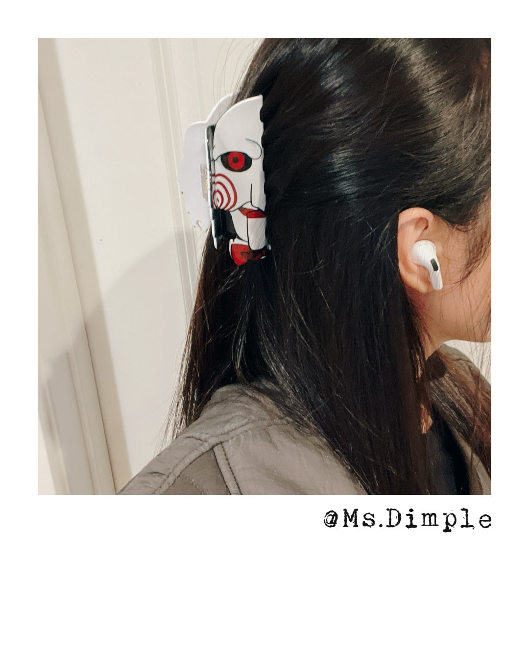 Halloween Theme Demon and Bat Hair Claw Clip