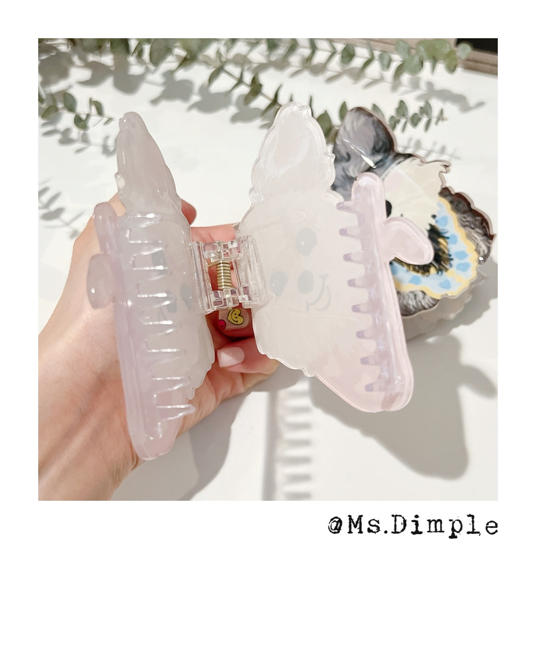 Cute Big Dog Hair Claw Clip