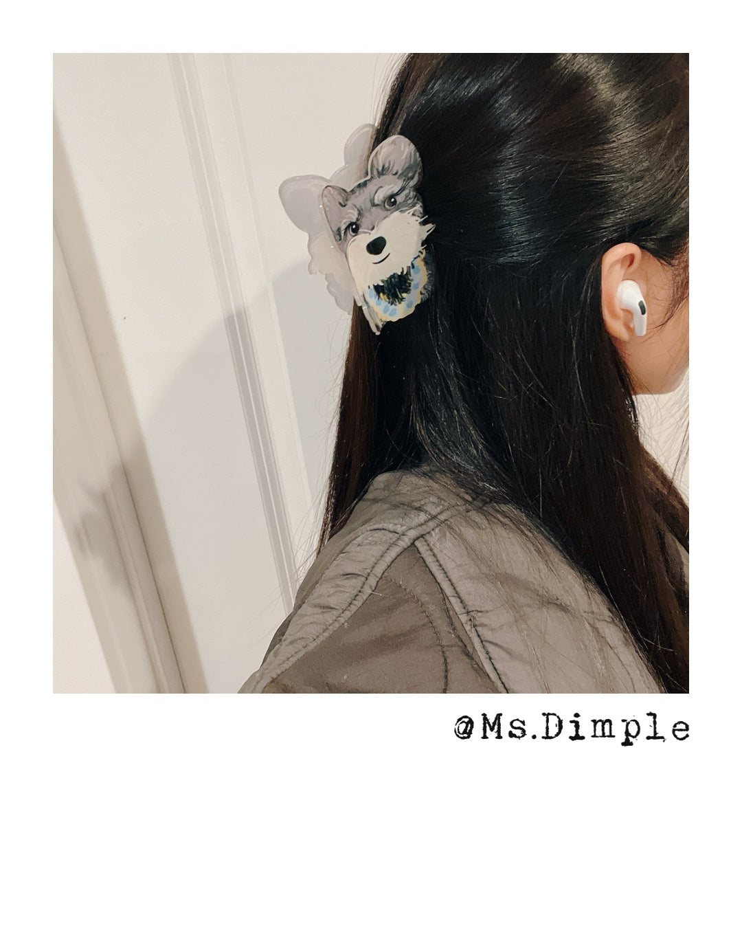 Cute Big Dog Hair Claw Clip