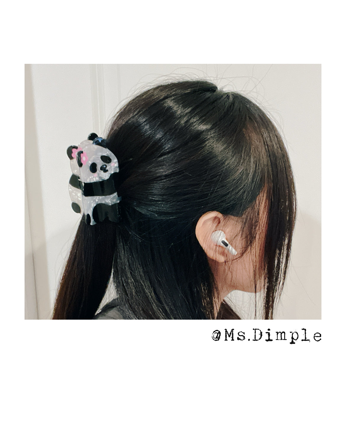 Cute Baby Panda Hair Claw Clip