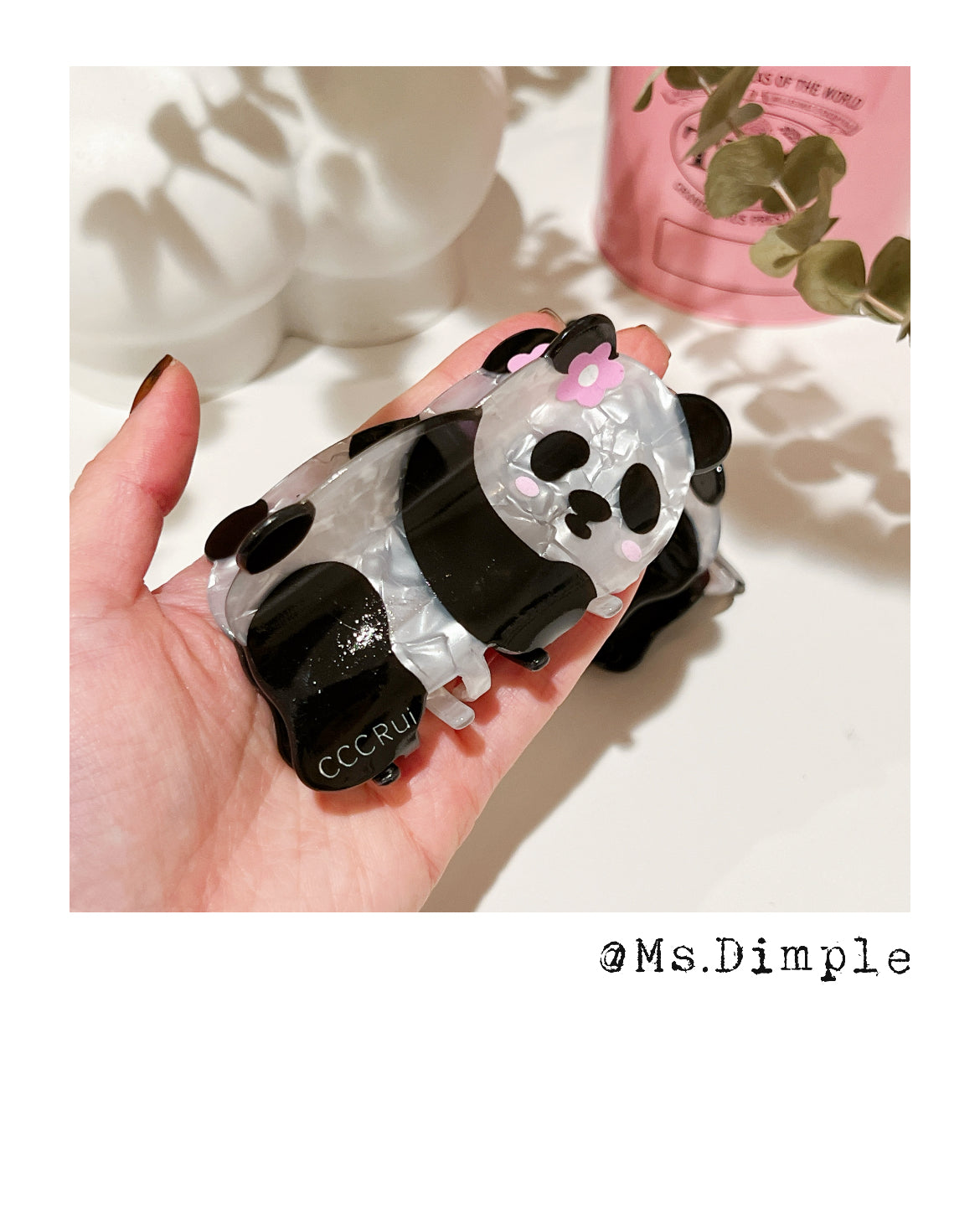 Cute Baby Panda Hair Claw Clip