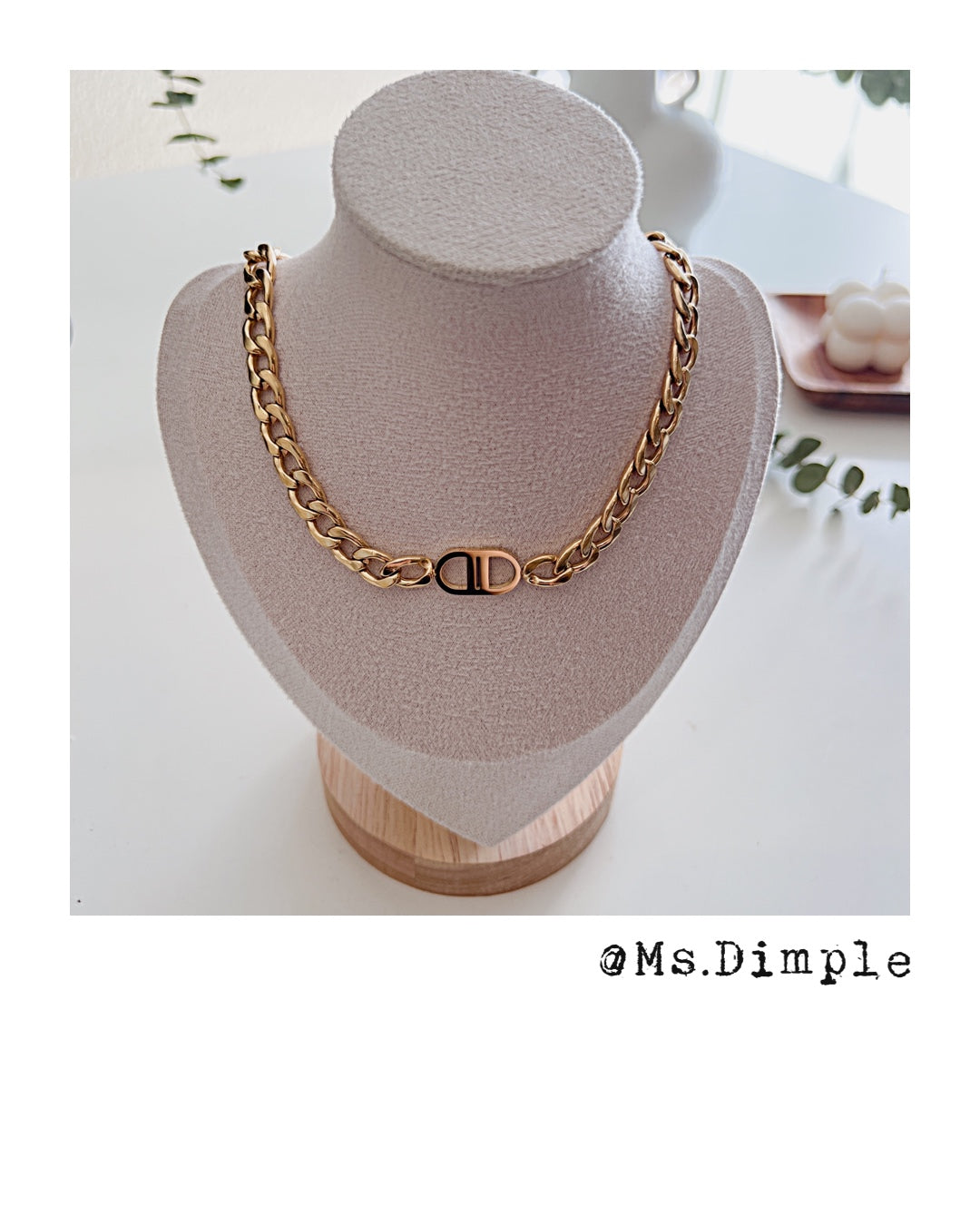 18K Gold Plated Luxury Stainless Steel Necklace