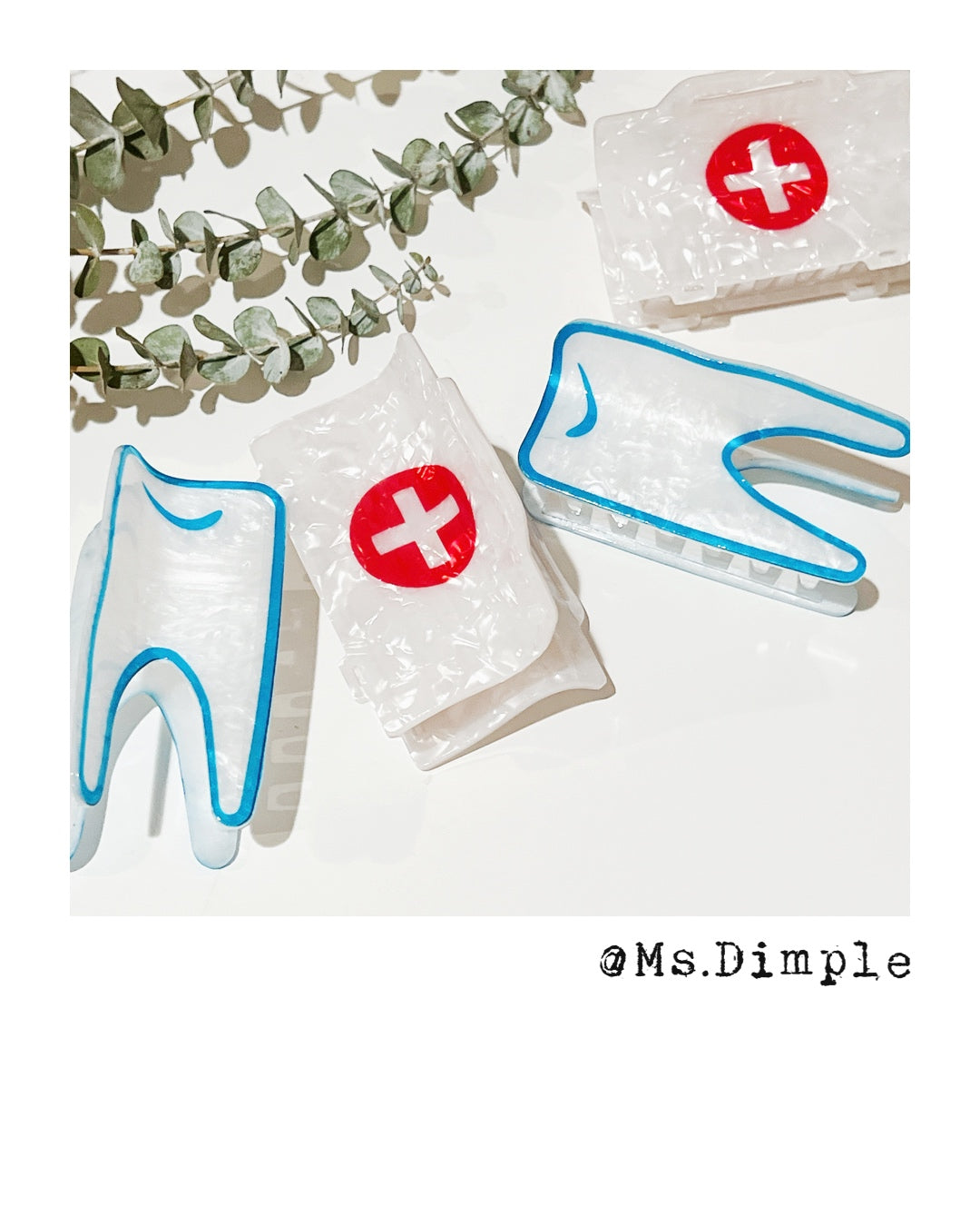 Dentist Cute Tooth Hair Claw Clip