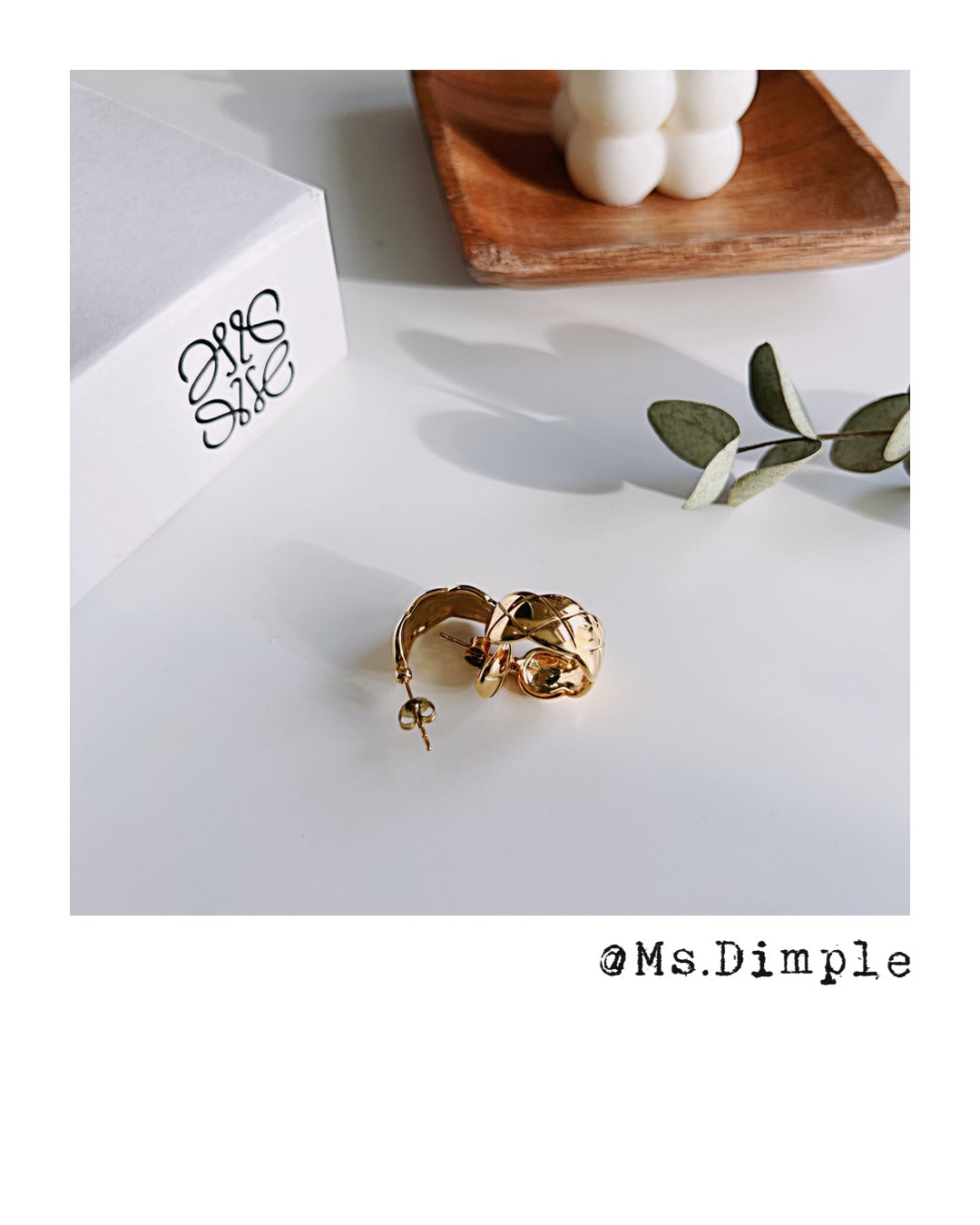 18k Gold Plated Stainless Steel Luxury Earrings
