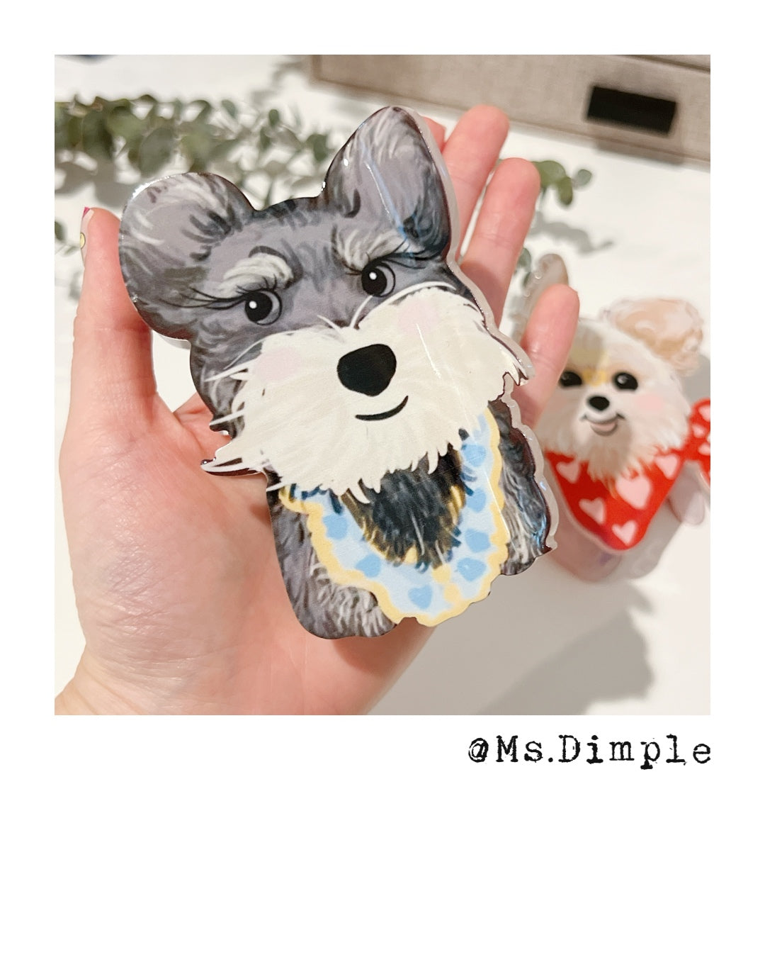 Cute Big Dog Hair Claw Clip