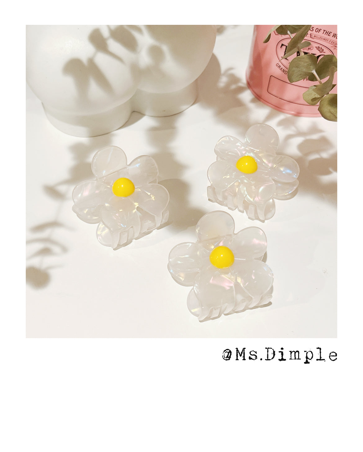 Summer Daisy Claw Clip