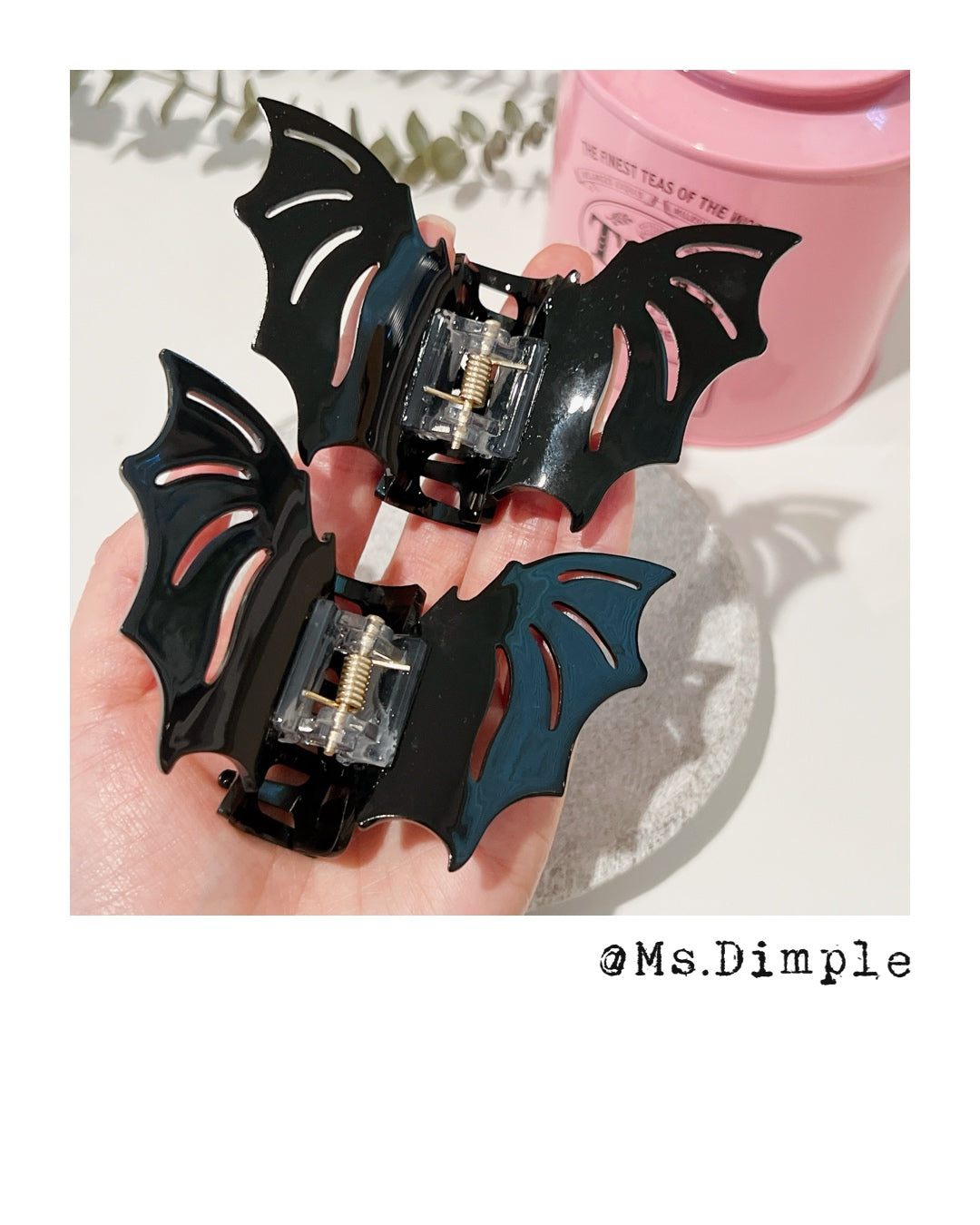 Halloween Theme Demon and Bat Hair Claw Clip