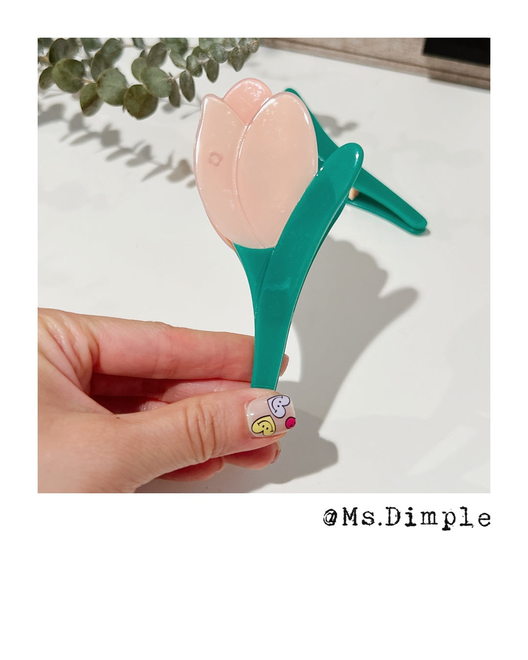 Pink Turlip Hair Claw Clip