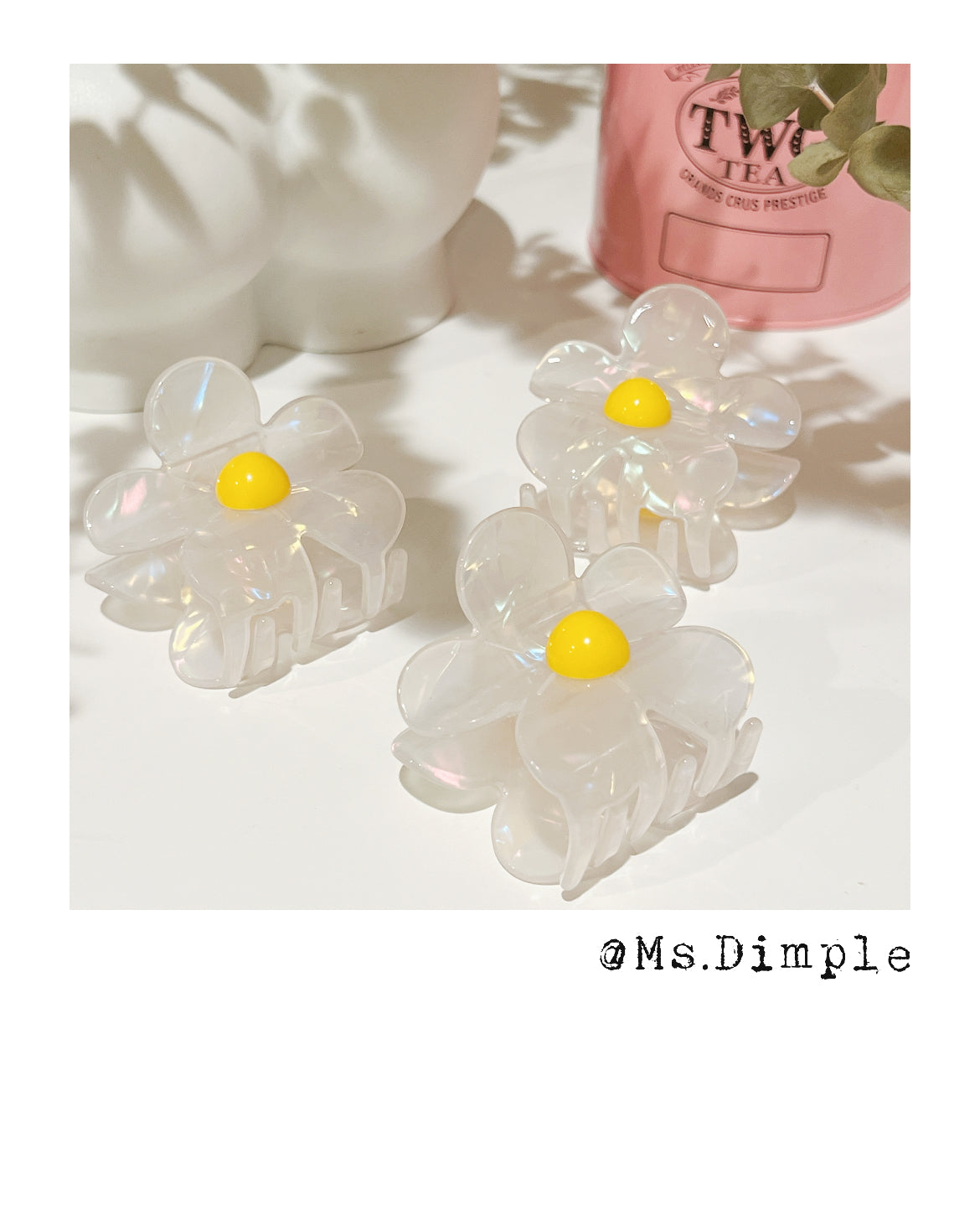 Summer Daisy Claw Clip