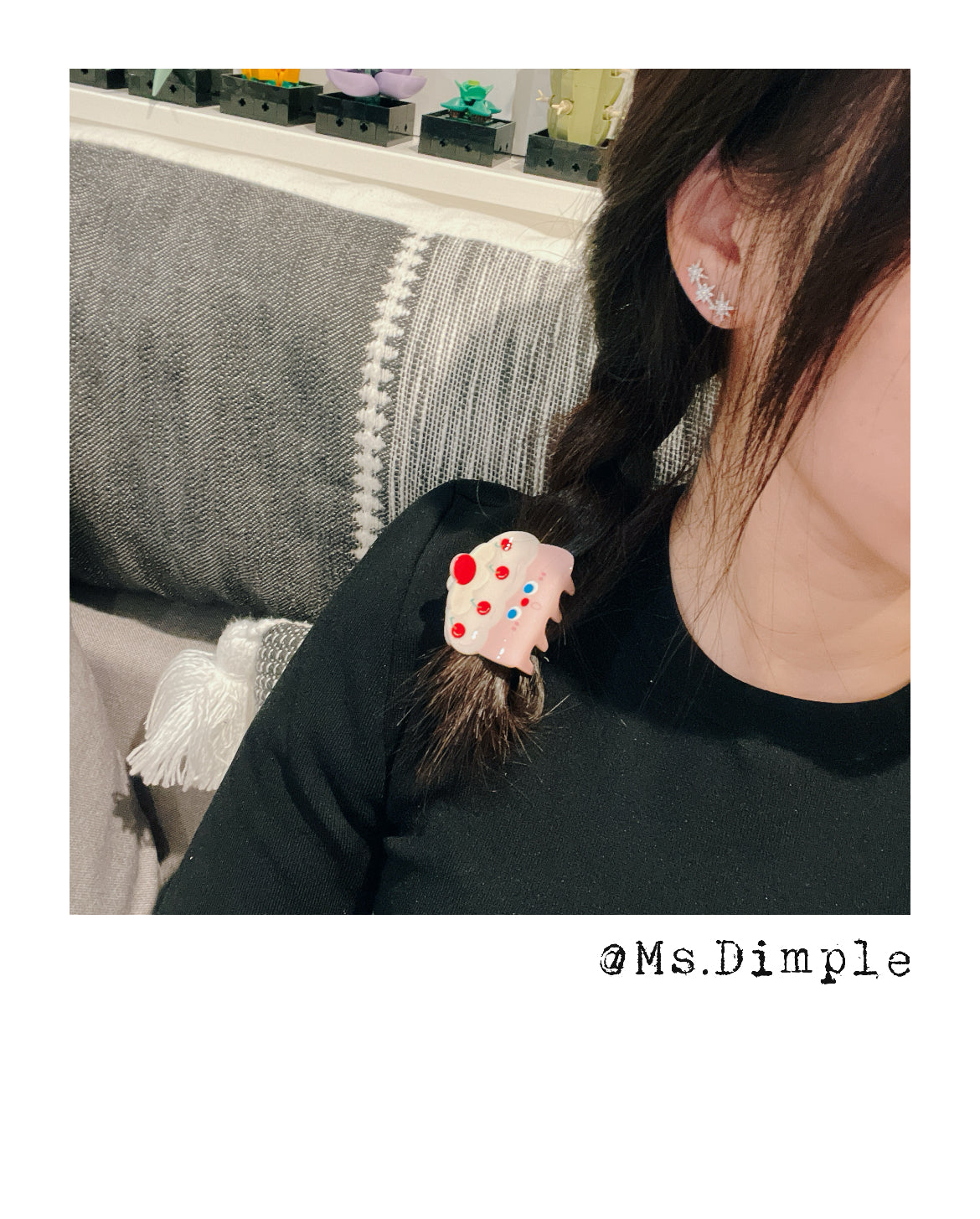 Cute Pinky Mini Cake Hair Claw Clip