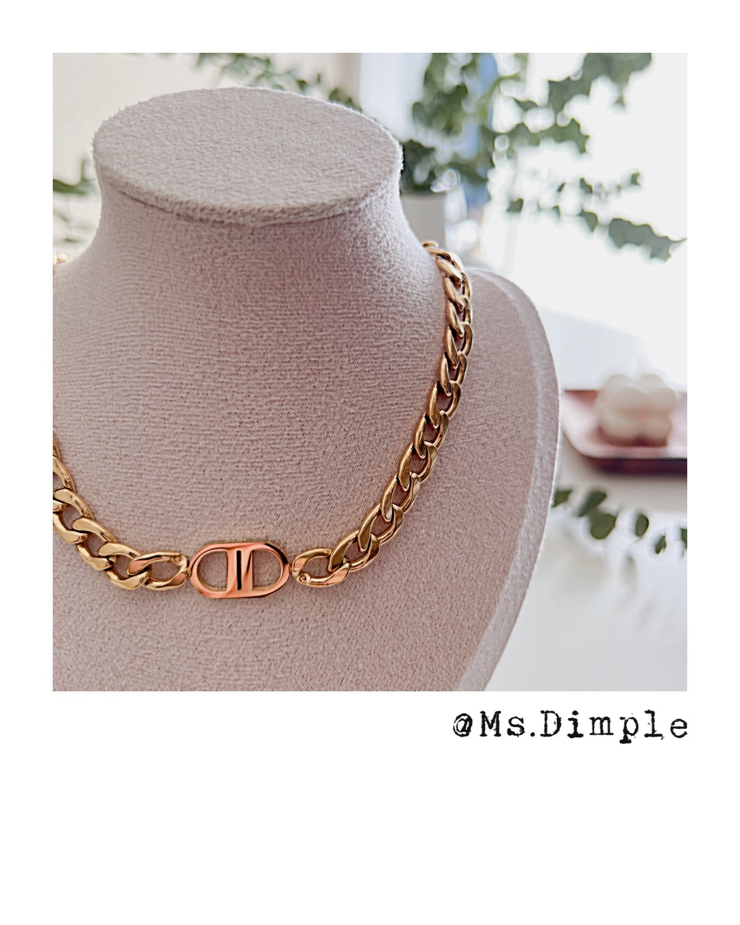 18K Gold Plated Luxury Stainless Steel Necklace