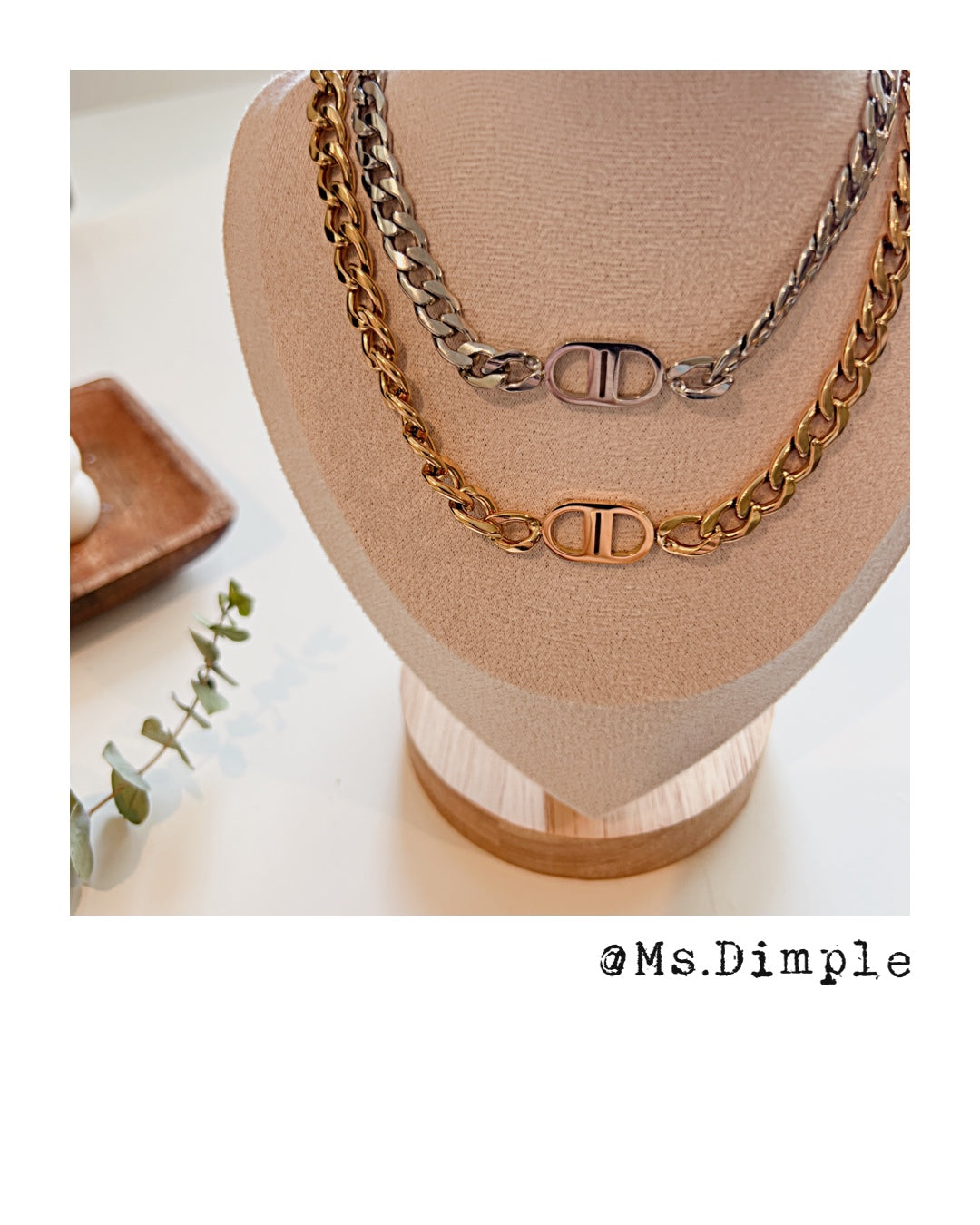 18K Gold Plated Luxury Stainless Steel Necklace