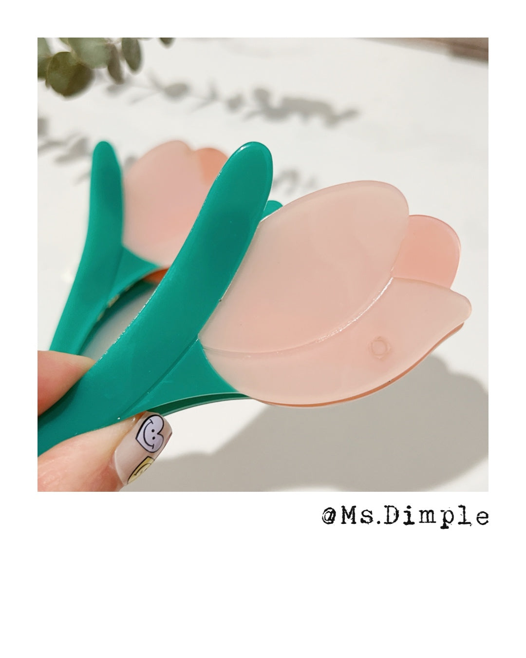 Pink Turlip Hair Claw Clip