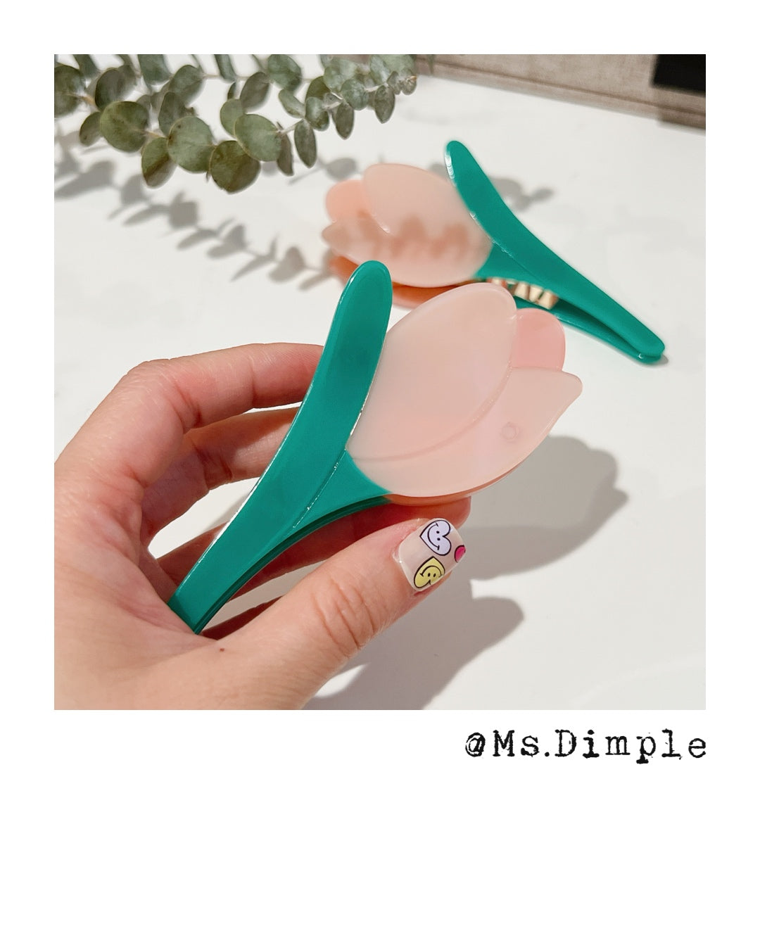 Pink Turlip Hair Claw Clip
