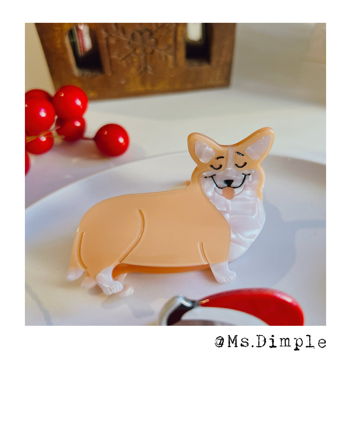 Cute Corgi Hair Claw Clip