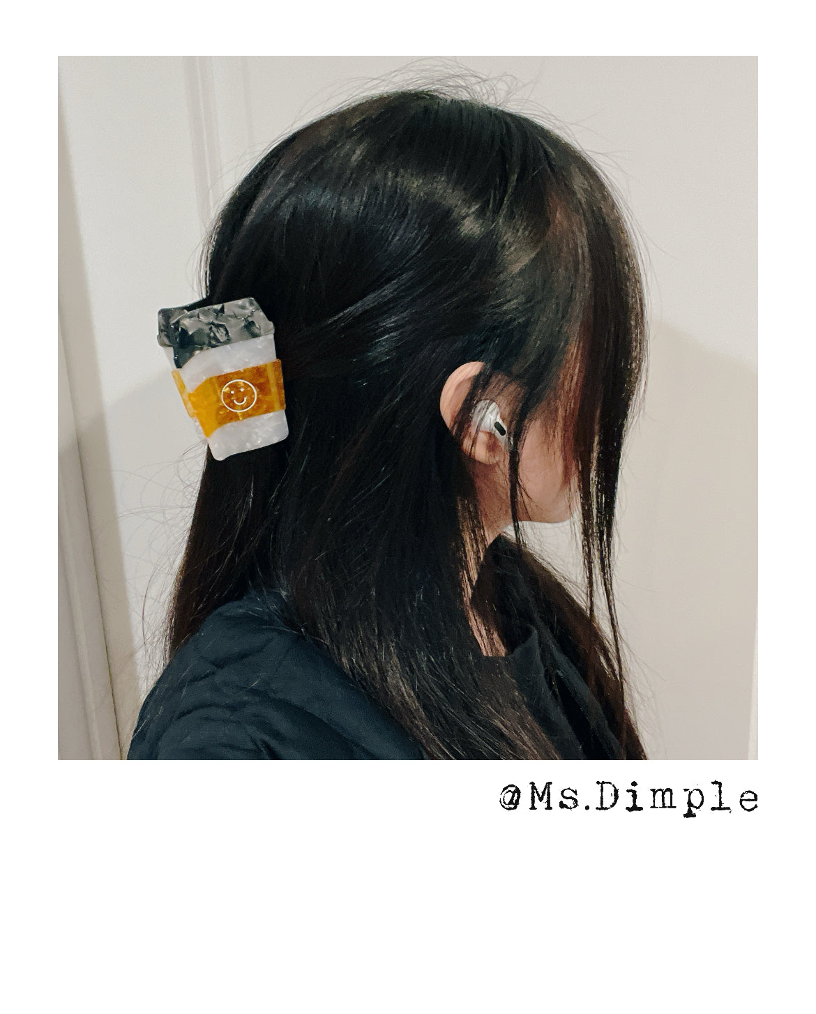 Cute Coffee Lover Hair Claw Clip