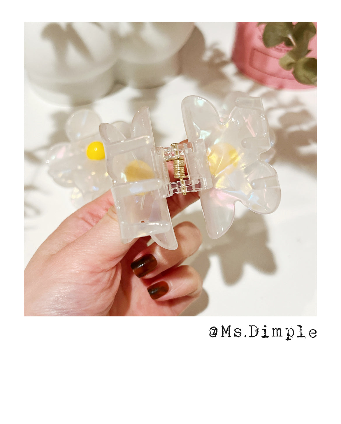 Summer Daisy Claw Clip
