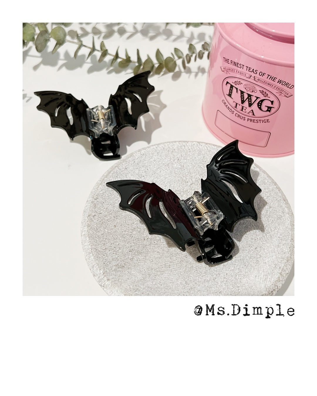 Halloween Theme Demon and Bat Hair Claw Clip