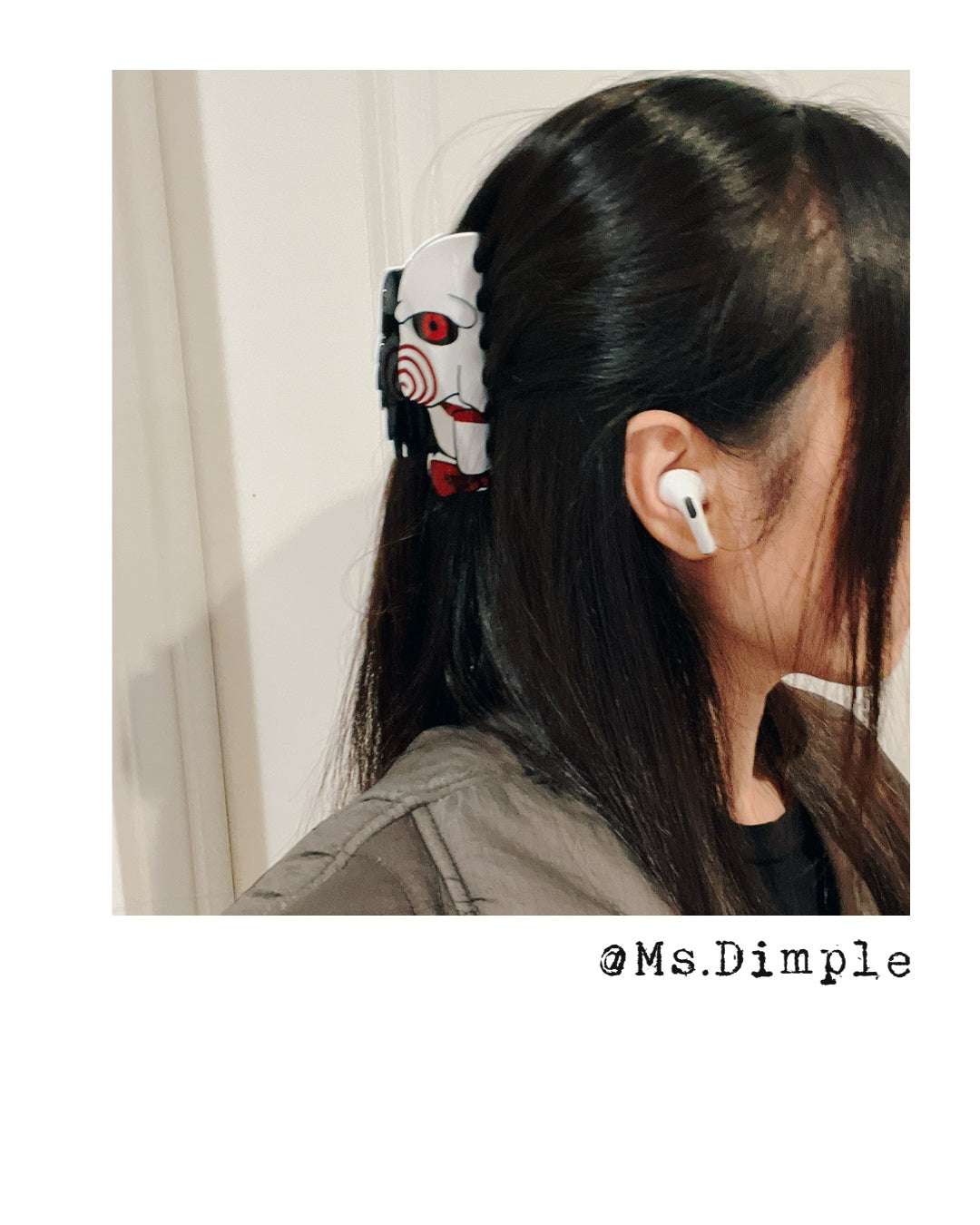 Halloween Theme Demon and Bat Hair Claw Clip