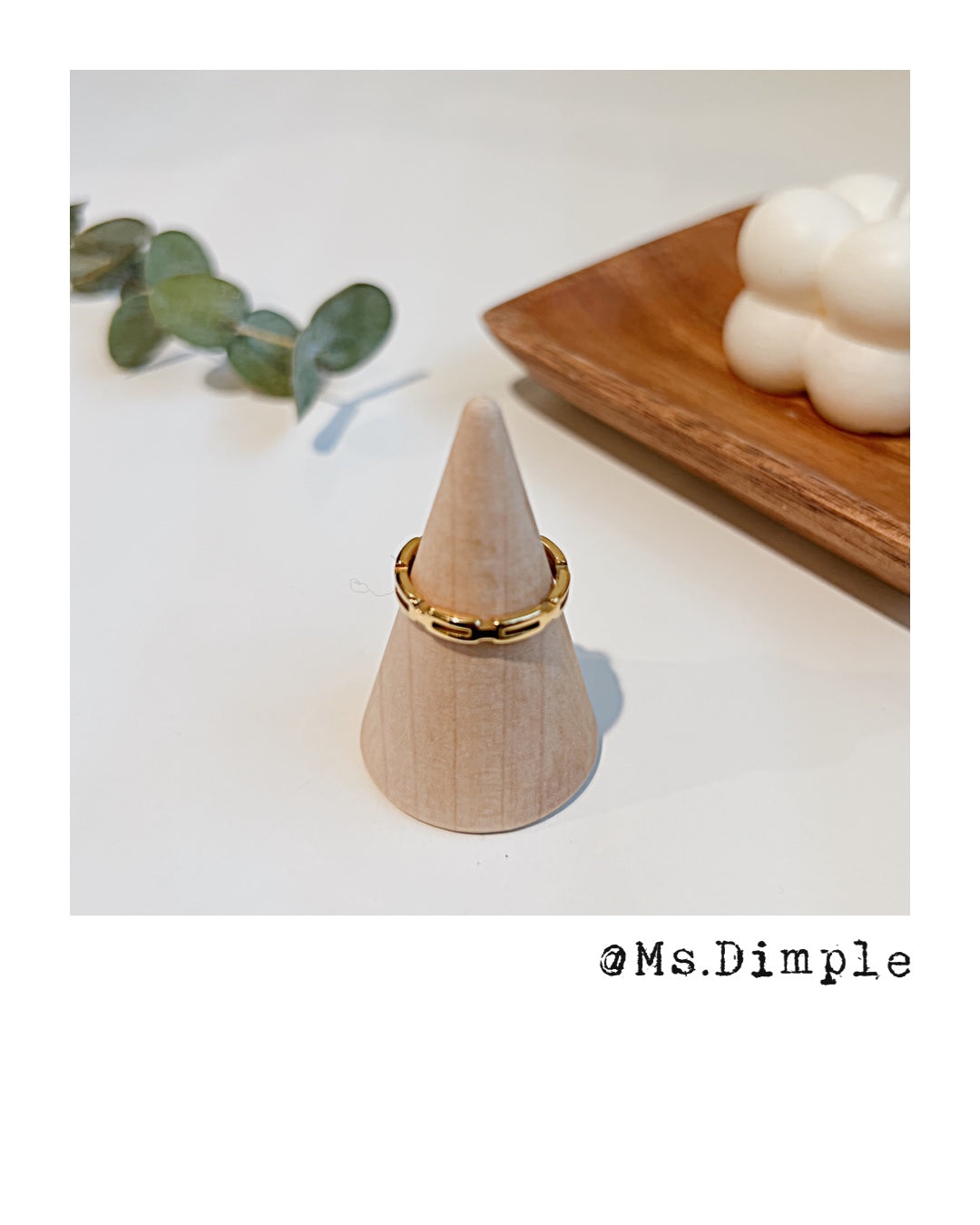 18k Gold Plated Stainless Steel Luxury Ring