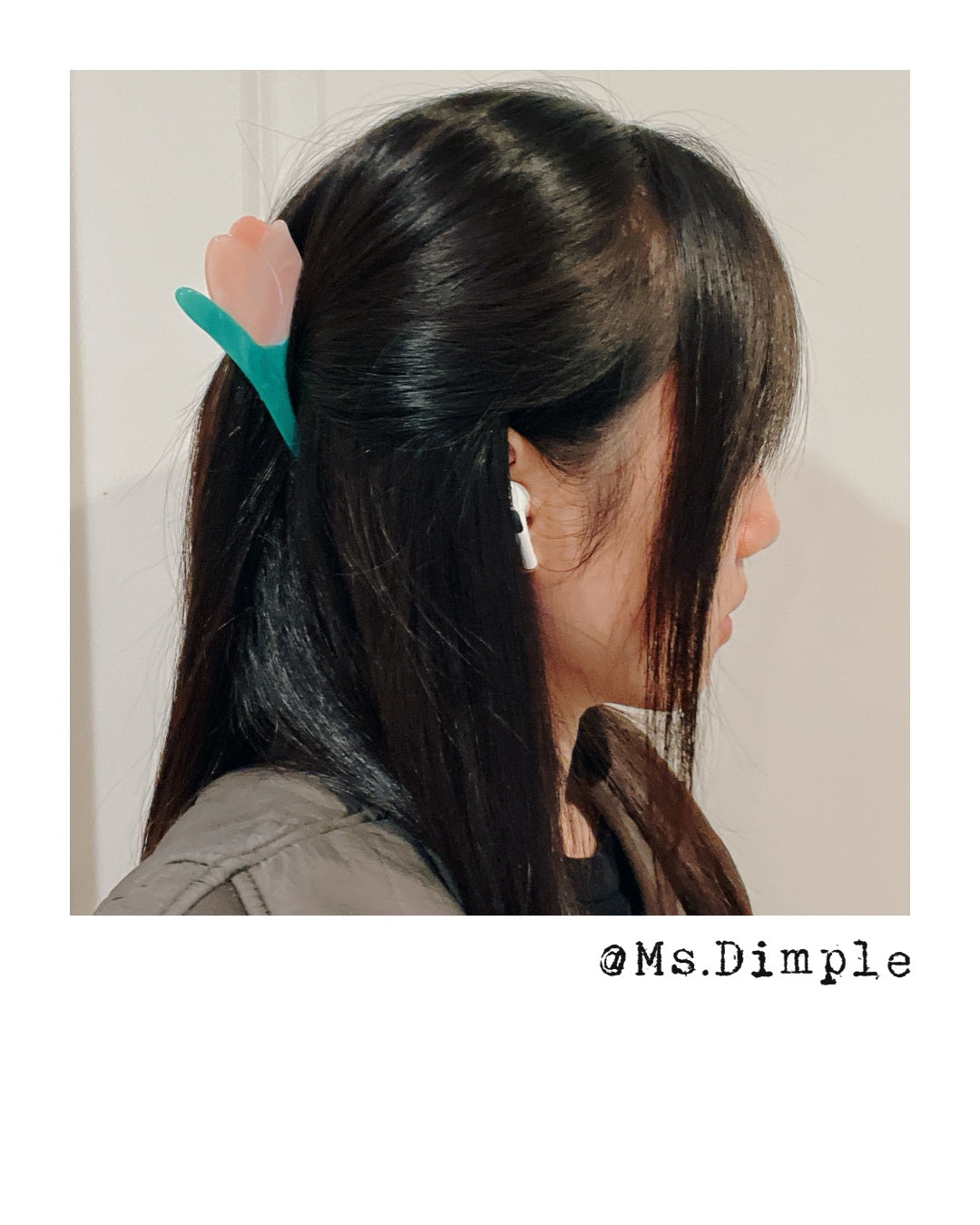 Pink Turlip Hair Claw Clip