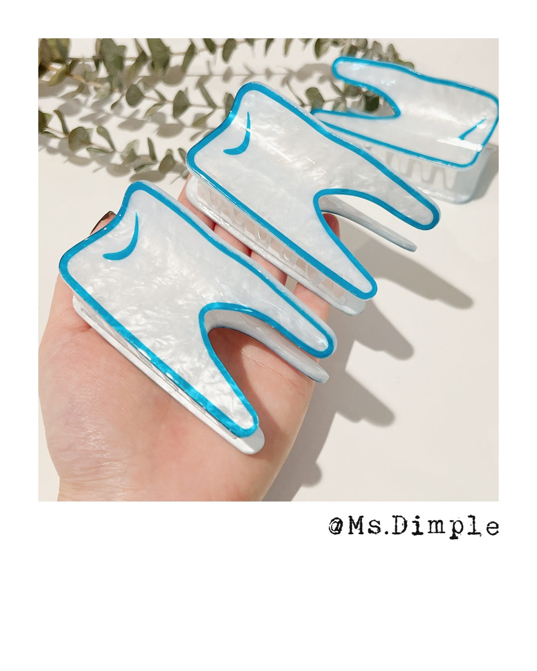 Dentist Cute Tooth Hair Claw Clip