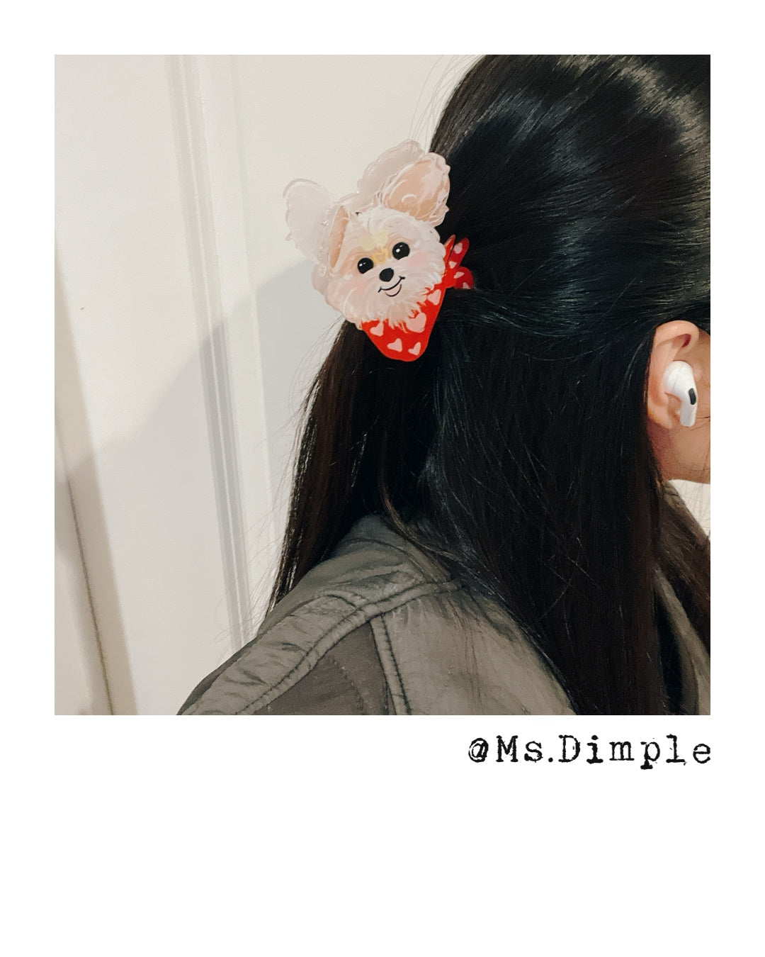 Cute Big Dog Hair Claw Clip
