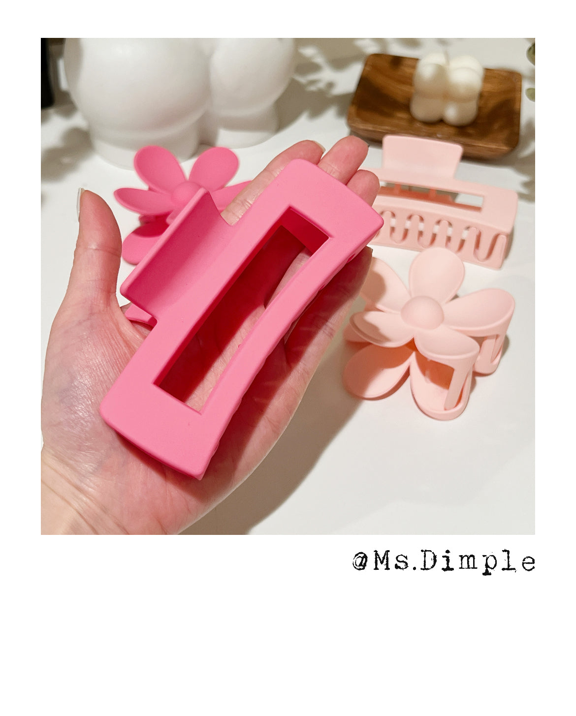 Hot Pink Hair Claw Clip Collection