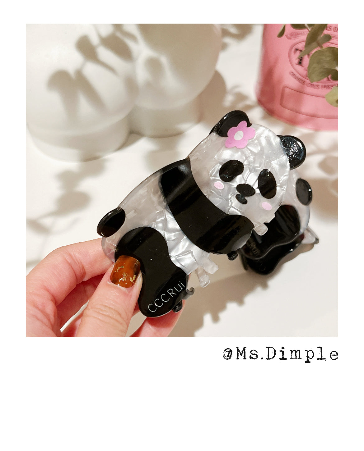 Cute Baby Panda Hair Claw Clip