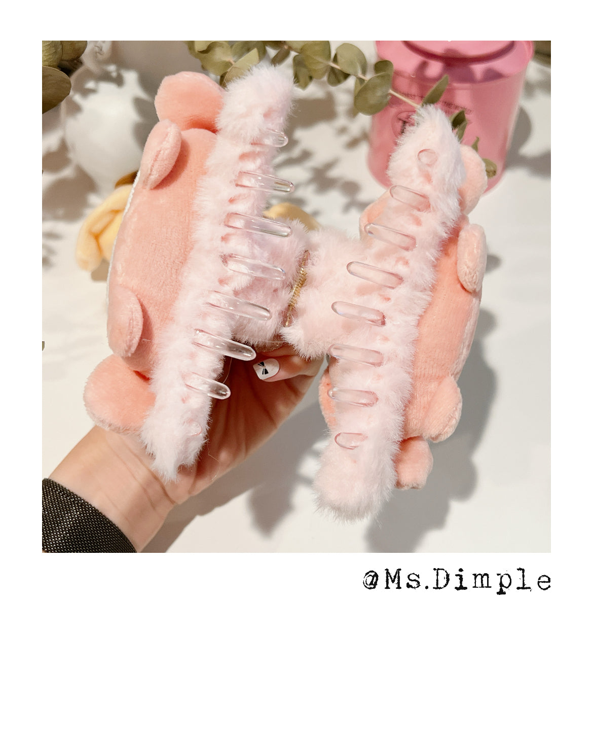 Fluffy Pudding Dog Hair Claw Clip