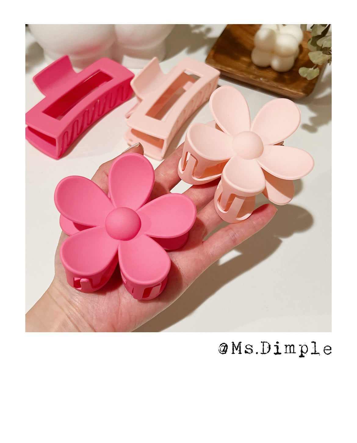 Hot Pink Hair Claw Clip Collection