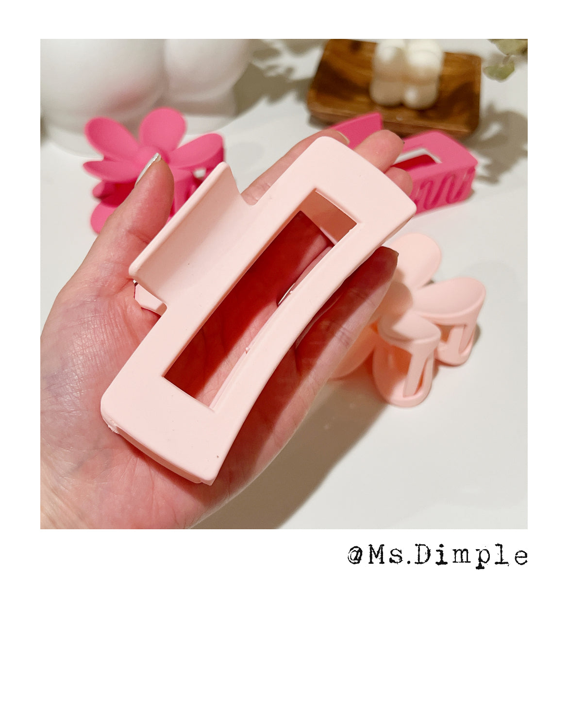Hot Pink Hair Claw Clip Collection