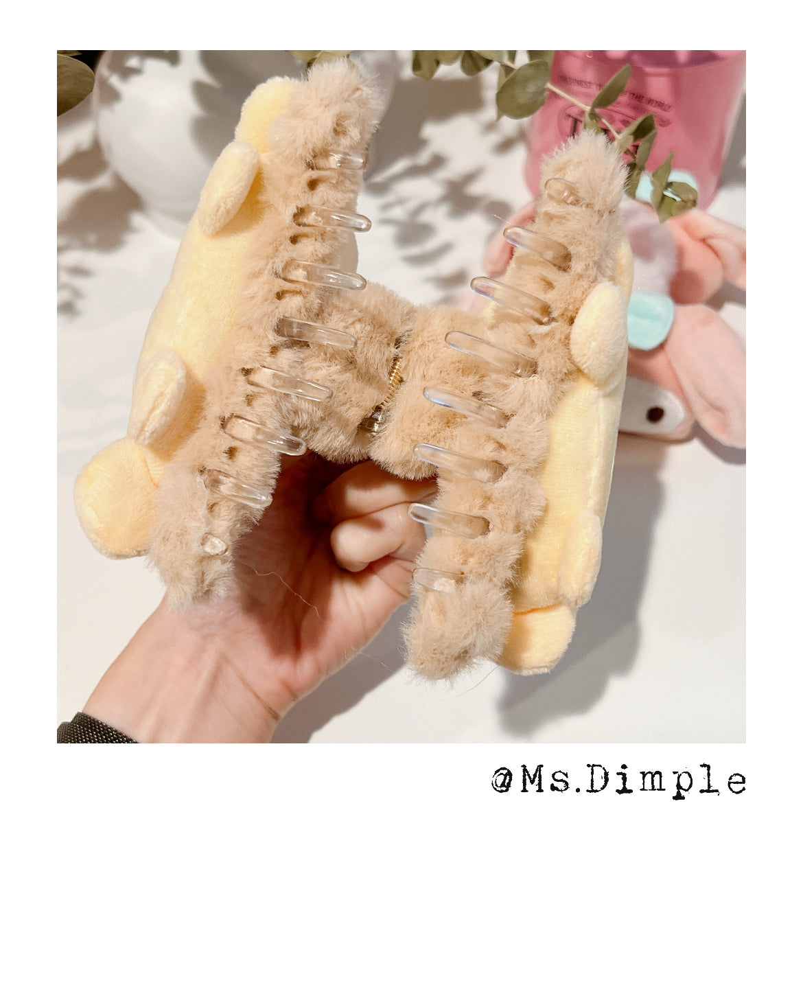 Fluffy Pudding Dog Hair Claw Clip