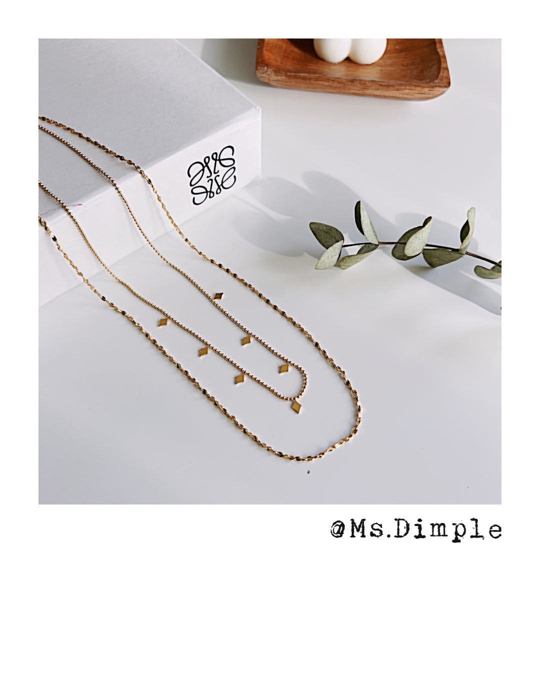 18k Gold Plated Double Layered Necklace