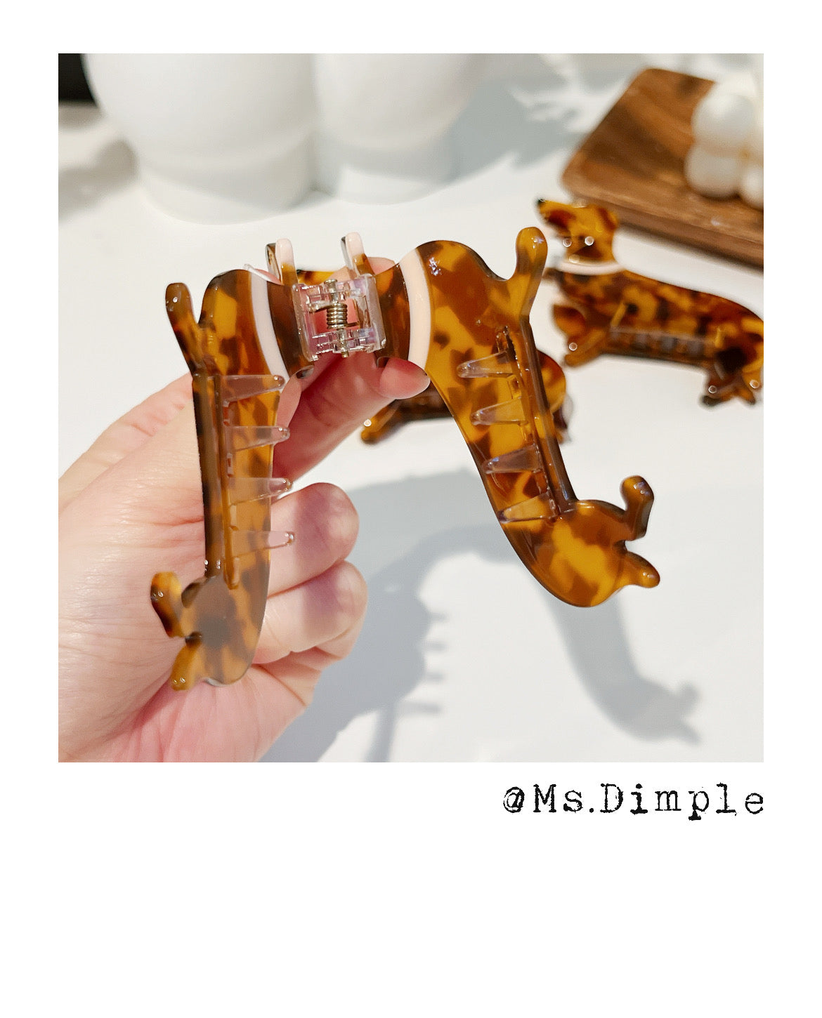 Cute Small Dachshund Dog Lover Hair Claw Clip