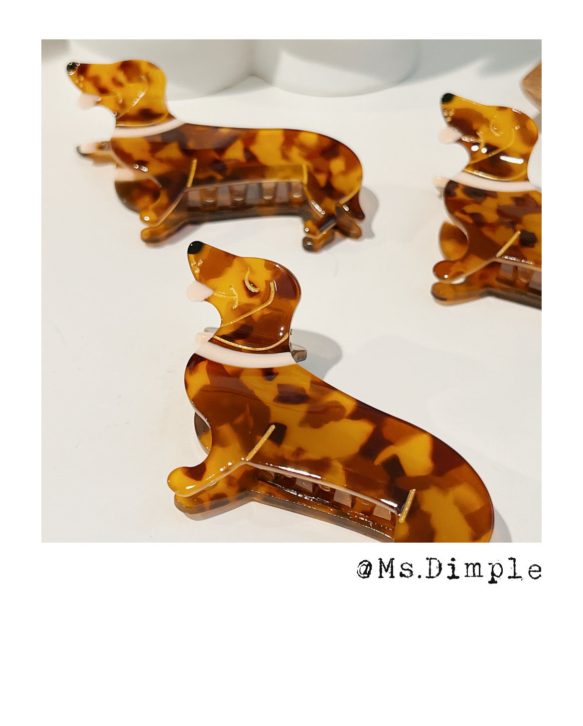 Cute Small Dachshund Dog Lover Hair Claw Clip
